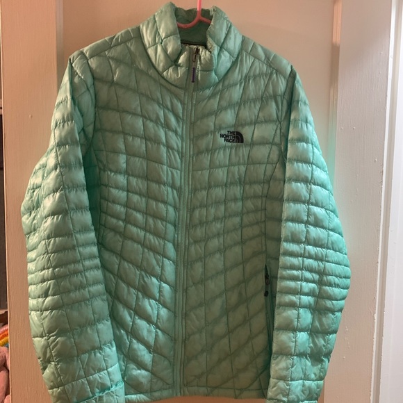 North Face mint green puffy jacket ! - Picture 2 of 2